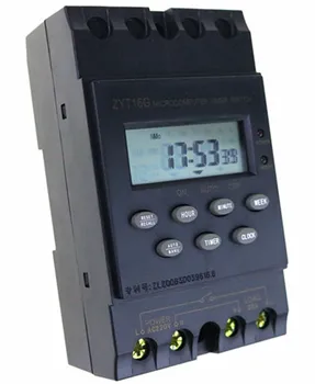 KG316T DC engelsk version Digital kontaktur automatisk program/programmerbar timer switch Microsoft LCD-program timer