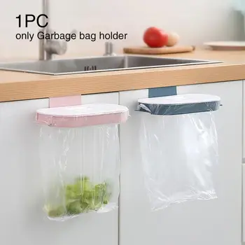 Affald Bin Skrald Rack Holder Med Låg Hængende Køkkenskab Låge Stå Trash Rack Storage Affald Poser Kan Rack