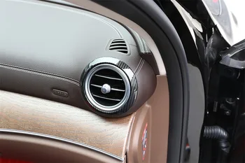 2stk Carbon fiber ABS Materiale bil air condition sticker Til dekoration af Mercedes-Benz AMG 16-18 E W213 E200 E300 Klasse