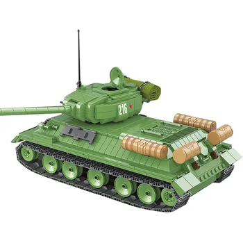 Militære WW2 Sovjetiske T-34 Tunge Kampvogne byggesten Model Technic Sæt Hær, Politi-Soldat DIY Verdenskrig Legetøj til Drengen Gave