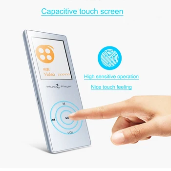 IQQ X01 Bluetooth Musik Afspiller 8GB Lossless MP4-Afspiller Touch Skærm, FM-Radio, E-book Video Kapacitiv Touch-24 Sprog