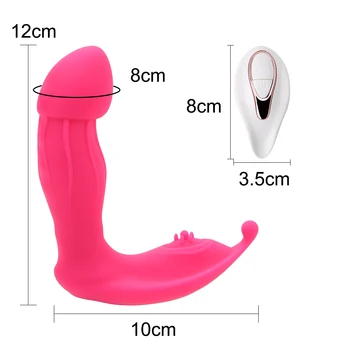 Klitoris, Vagina Stimulator Bærbare Dildo Vibrator Trusser Lå På Vibrator-G-spot Massager Sex Legetøj til Kvinder