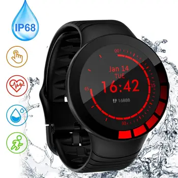 E3 Smart Ur IP68 Vandtæt Sport Skridttæller Armbånd Bluetooth-5.0 Health Monitor Smart Armbånd Til IOS Android-Telefon