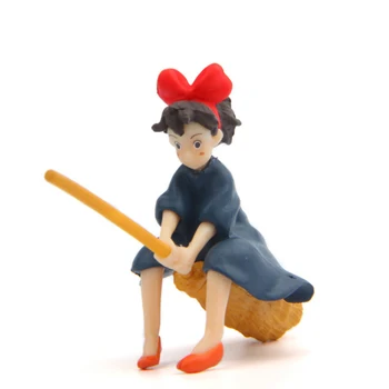 Magic Girl Kiki Miniatura Dukkehus Have Hjem Bonsai Dekoration Mini-Toy Miniature Harpiks Håndværk Ornamenter Micro Indretning og DIY
