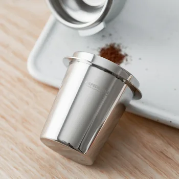 CAFEDEKONA rustfrit stål Dosering kop kaffe snuse krus pulver-arkføderen passer 57mm espresso maskine portafilter grinder assistent