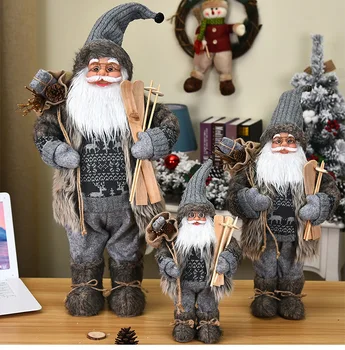 30/45/60 Cm Santa Claus Dukke Jul Dekoration Nye År Gift Christmas Tree Decor Kreative Plys Santa Claus Toy Pynt