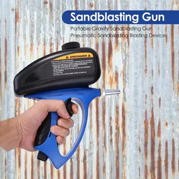 Anti-rust Sand Håndholdte Pneumatiske sandblæsning maskine Glas Gravsten Sprøjte Sandblæsning Maskine med en Lille Dyse