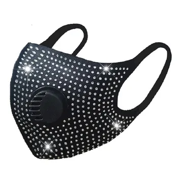 Mode Smarte Diamant Trykt Støvtæt Maske Haze Beskyttende Maske Åndbar Munden maske Unisex Vaskbar Genanvendelige ansigtsmaske Masque