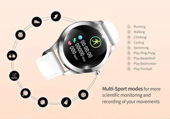 Smart Ur til Kvinder SmartWatch Fitness Armbånd pulsmåling Dame Smart Band Bluetooth Til Android, IOS PK B57 Smart ur