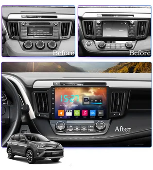 Bilradioen til Toyota RAV4 2013 2018 RAV 4 DVD multimedia-afspiller, GPS-navigator autoradio android coche audio auto stereo central