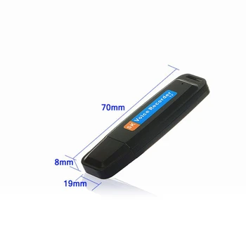 U-Disk o Digital Voice Recorder Pen, USB-Flash-Drev med Op Til 32GB Micro TF