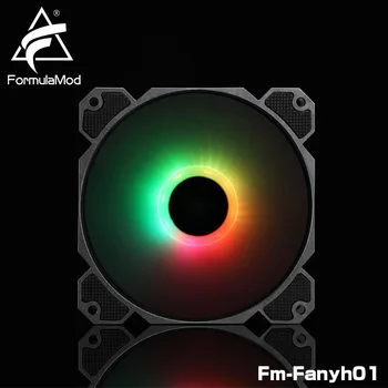 FormulaMod Fm-Fanyh01 120mm PWM Blæser 5v 3Pin RGB Mp-Radiator Køligere Hydraulisk med 11 Store Vinger