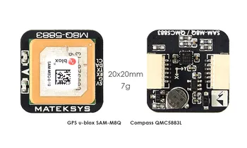 Matek Systemer M8Q-5883 Ublox SAM-M8Q GPS & QMC5883L Kompas-Modul til RC Drone FPV Racing