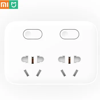 Nye Xiaomi mijia Power Strip 2 Stik 2 Individuelle Switche Converter Bærbare Rejse Plug Adapter til hjemmekontoret 5V 2A Hurtigt