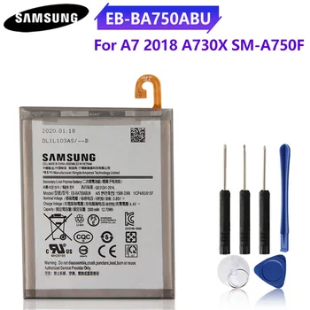 Original Telefonens Batteri EB-BA750ABU Til Samsung GALAXY A10 A7 2018 A750 A730X SM-A750 SM-A730X 3300mAh Autentisk Batteri