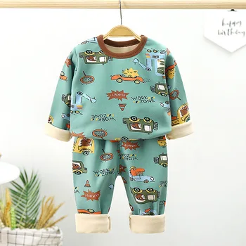Kids Småbørn Tøj Passer Drenge Pyjamas Sæt Børnetøj Bomuld Dyr Foråret Efteråret Tøj Bukser Piger Små Nattøj