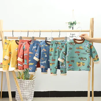 Kids Småbørn Tøj Passer Drenge Pyjamas Sæt Børnetøj Bomuld Dyr Foråret Efteråret Tøj Bukser Piger Små Nattøj