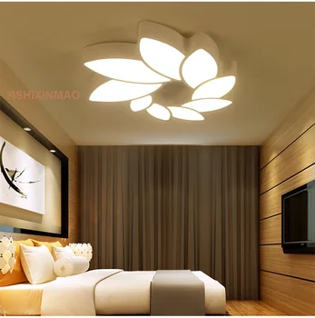 LED kronblade loft lampe blad-formet stue lys, moderne enkle kunst romantisk soveværelse, arbejdsværelse lysekroner AC85-265V
