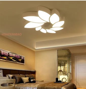 LED kronblade loft lampe blad-formet stue lys, moderne enkle kunst romantisk soveværelse, arbejdsværelse lysekroner AC85-265V