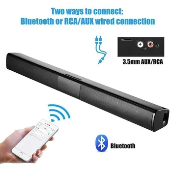 2021 Bluetooth-SoundBar-Højttalere Kablede og Trådløse Bluetooth-Højttaler hjemmebiograf TV soundbar subwoofe med Fjernbetjening