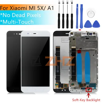 For Xiaomi Mi A1 LCD-Display MIA1 Mi5X Mi 5X Touch Screen Digitizer assembly med Frame skærm Udskiftning af Reservedele