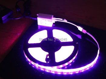 LED Strip Vandtæt RGB 5050 Fleksibel Lys 5M 300 SMD 24 Nøgler IR-Fjernbetjening