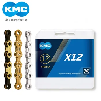 KMC X12 12 Hastighed 126L MTB Mountainbike Cykel Kæde 12s Gyldne Kæde med Magic Link til Dele til Cykler med Original æske
