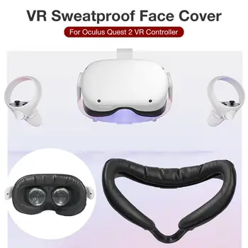 Eye Mask Dækning For Oculus Quest 2 VR Headset Blød PU Læder Ansigt Skum Pad Eye Mask Åndbar Lys Blokering pudebetræk