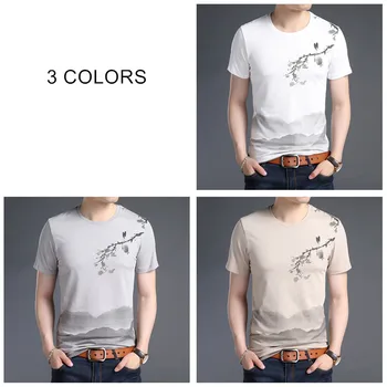 COODRONY T-Shirt Mænd Blød Bomuld kortærmet T-Shirt Mænd 2019 Sommeren Kinesisk Stil Maleri O-Neck t-Shirt Homme S95029