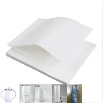 400pcs 5 Størrelser Hvid Sublimation Tilbehør Shrink Wrap Film Papir Til Heat Termisk Overførsel 20oz 30oz Tynde Tumbler