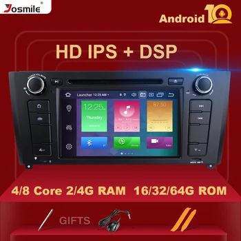 IPS DSP 4GB RAM 64G Qcta Core 1 Din Android 10 Bil DVD-Radio Til BMW E87 BMW 1-Serie E82 E88 E81 I20 GPS-Navigation og Multimedie