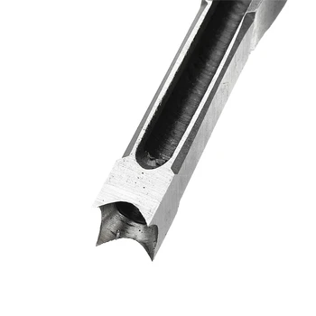 6mm-16mm Træbearbejdning Firkantet Hul Twist Drill Bit-Pladsen Snegl Bor Mortising Mejsel for Hånd Træ Værktøj