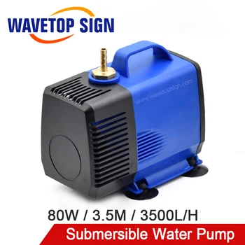 WaveTopSign Multi-Funktion Dykkede Vand Pumpe 80W 3,5 M 3500L/H IPX8 220V for CO2-Laser Gravering skæremaskine