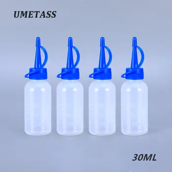 UMETASS Tom PE plast 30 ml nålespidsen Lim Flaske Applikator DIY-Quilling Af Olie, Flydende squeeze flasker med drejelukning