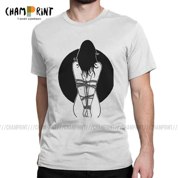 Mænds Binde Shibari T-Shirt BDSM Dominerende Underdanig Slave Spille Sexet Sub Bomuld Tøj, Vintage O-Neck t-Shirt Sommer T-Shirt