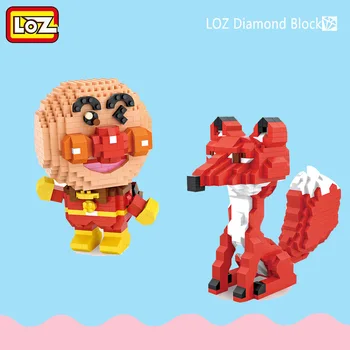 LOZ Diamant Blokke Tegnefilm Japansk Anime Figurer ONE PUNCH-MAND, Red fox Bygning Mursten blok Diy Legetøj til Børn gaver
