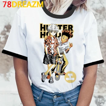 Kawaii Hunter Hunter X T-Shirt til Kvinder Sjove Killua Tshirt Tegnefilm HISOKA MOROW Grafiske Tees Harajuku Unisex Animationsfilm T-shirt Kvindelige