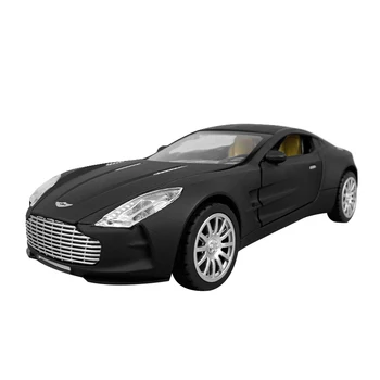 1:32 Aston Martin One-77 Metal Toy Cars Trykstøbt Skala Model Børn Til Stede, Med Pull-Back Funktion Musik Let Oplukkelig Dør