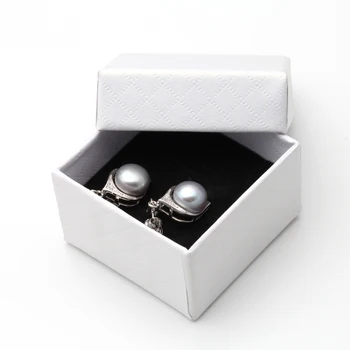 Vintage Perle Øreringe af 925 sterling sølv perle øreringe til kvinder , modetøj, smykker hvid/grå/sort perle farve