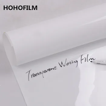 HOHOFILM Whiteboard Film Skrive filmskole/Office/Home PET Skriver selvklæbende Vinyl Klistermærke på glat overflade
