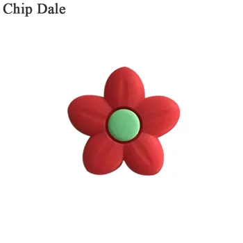 Chip Dale 20Pc Silikone Blomst Bidering Formet Perle BPA Gratis Baby Begyndervanskeligheder Halskæde Smykker DIY Spædbarn Sut Kæde Brusebad Toy