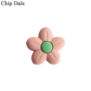 Chip Dale 20Pc Silikone Blomst Bidering Formet Perle BPA Gratis Baby Begyndervanskeligheder Halskæde Smykker DIY Spædbarn Sut Kæde Brusebad Toy