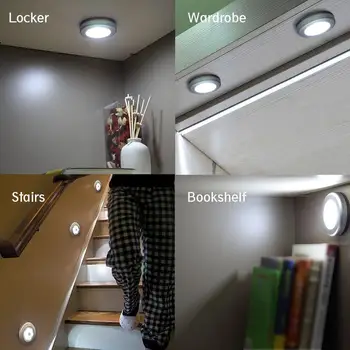PIR bevægelsesføler Under-Kabinet Lys Auto Smart Nat-Lampe Lampada LED-Lys Til Hjemmet, Soveværelse med Skab, Køkken, Garderobe Lys