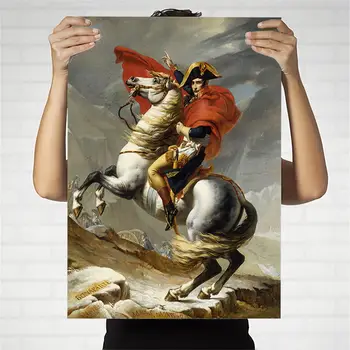 Boligmontering Lærred Print Kunst Væg Billeder Plakat Lærred Oplag Malerier Franske Jacques-Louis David Napoleon