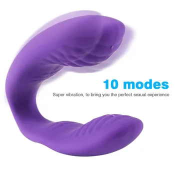 10 Hastigheder U-Form Dual Vibrator G spot Vibrator Anal Plug For Kvinder Klitoris Stimulator Skeden Massage Vibrator Voksne Sex Legetøj