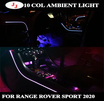 Passer til Range Rover sport 2020 Atmosfære Bil led Lys Omgivende Lys 10 Farver Bil Dekoration Omgivende Lampe
