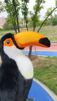 Søde Toucan Fugl Simulering Dyr Dukke Ting Plys Legetøj Børn, Fødselsdag, Gave, Gave Chirstmas