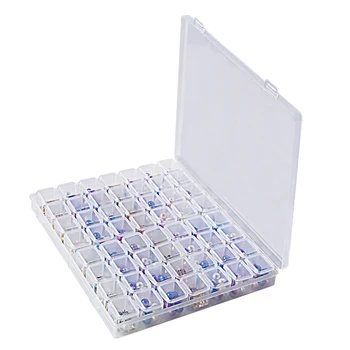 56 Net Plast Opbevaring Smykker Box Rum Justerbar Beholder til Perler øreringe box til smykker rektangel Max Sag