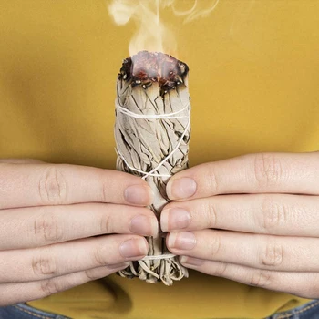 Hvid Salvie Bundter Sage Plamage Sticks Til Hjemmet Ryger Rensning Rensning Og Duft, Healing, Meditation Udtværing Ritualer