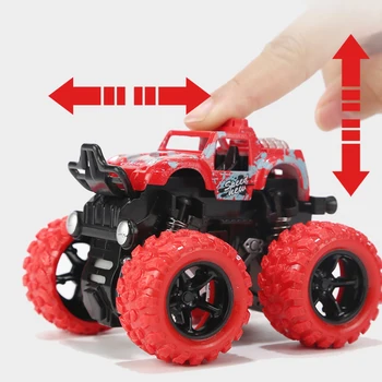 1:36 Mini Inerti Four Wheel-Drev off-Road Køretøj Børn Simulation Model Bil Trække sig Tilbage Stunt Bil Boy Toy Bil til Gave